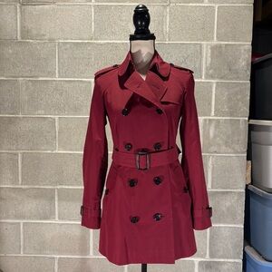 Burberry trench coat.